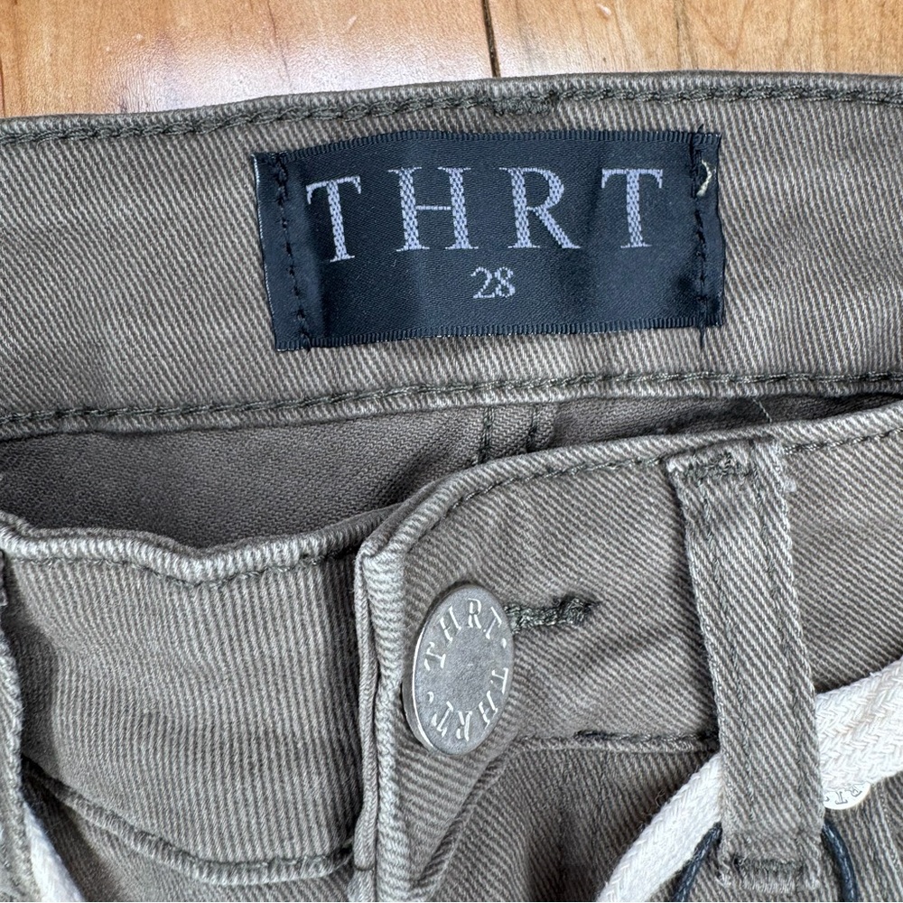 THRT panther cargo jeans green men's 28 - Picture 2 of 5